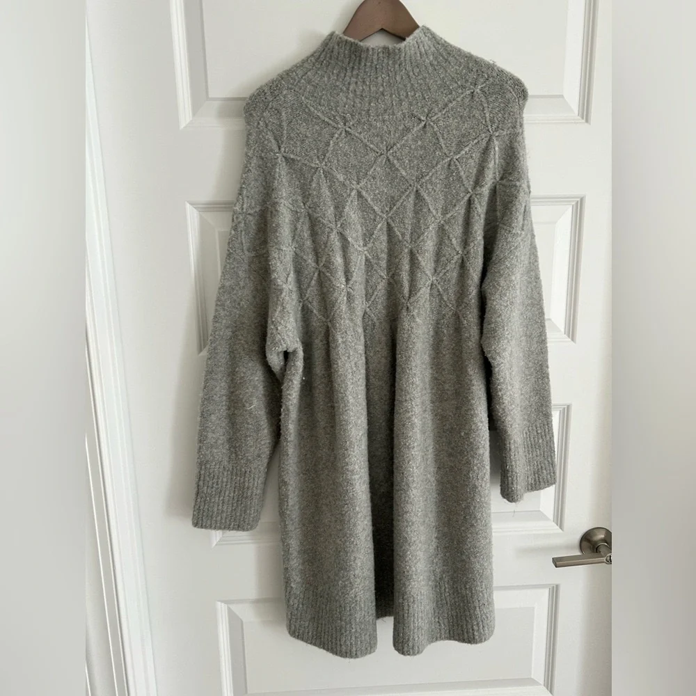 Free People Jaci Sweater Dress Gray Size L